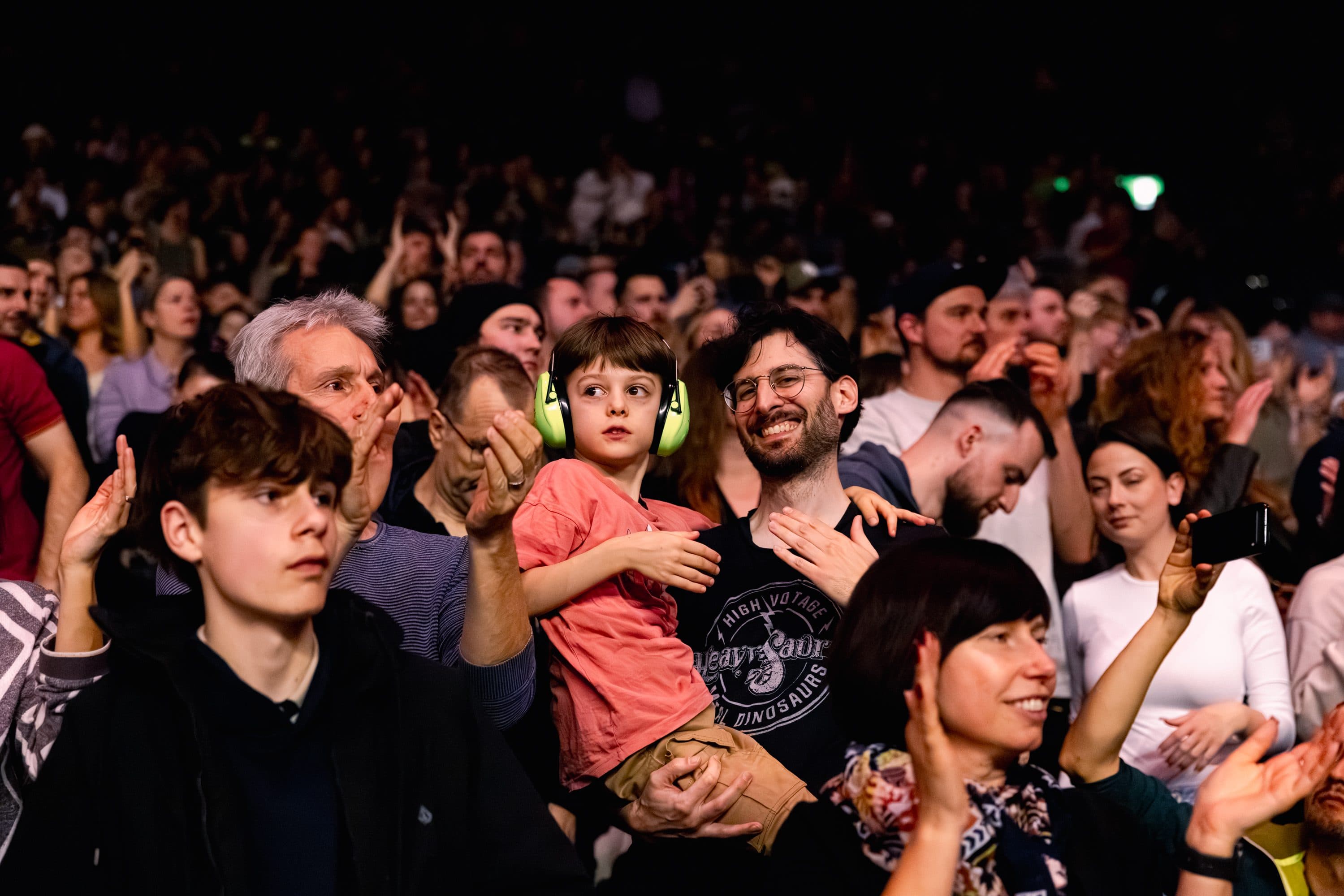 Cheering crowd at the Masters of Dirt show in Zurich